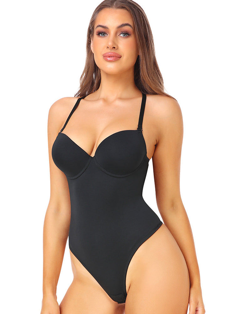 Two-Wear Backless Body Thong Shapewear for Evening Dresses