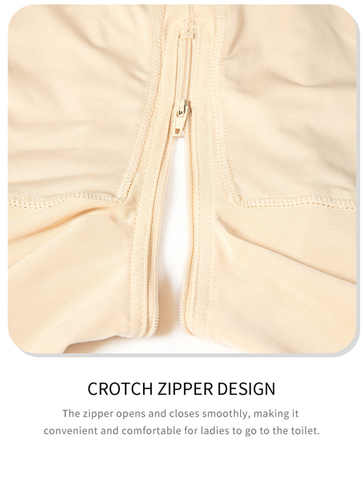 Upgraded Zipper Crotch Tummy Control Shapewear Shorts