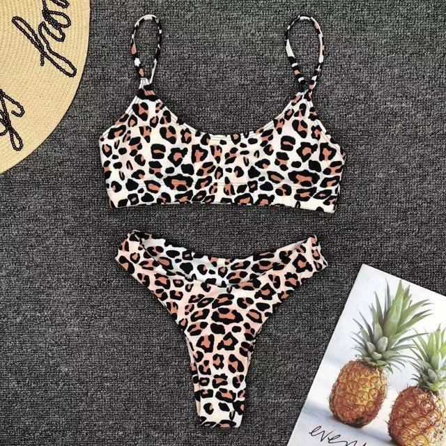 Sexy Wear Bikini Female Swimwear Leopard