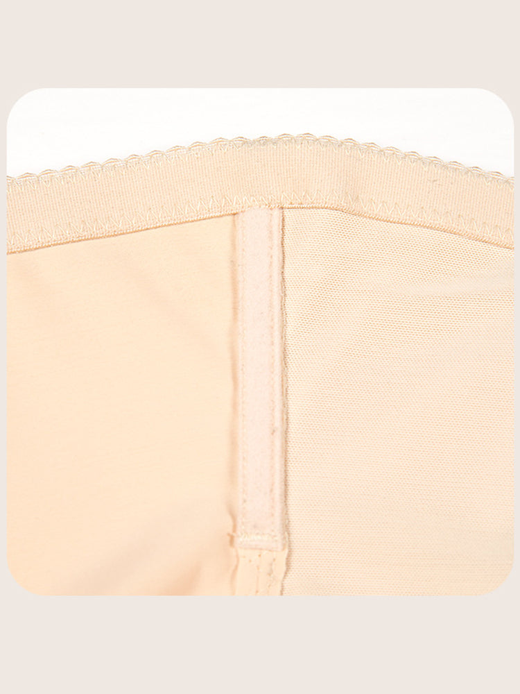 Lace Seamless Tummy Control High-Waist Thong Shaper Shorts