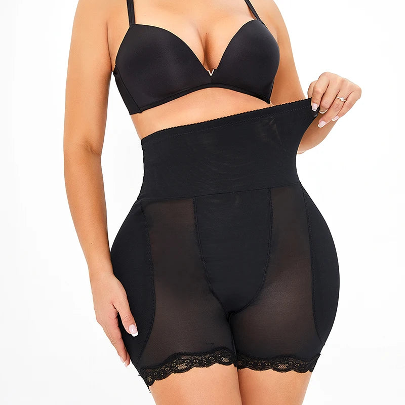 High Waisted Slimming Panty with Tummy Control and Hip Pads