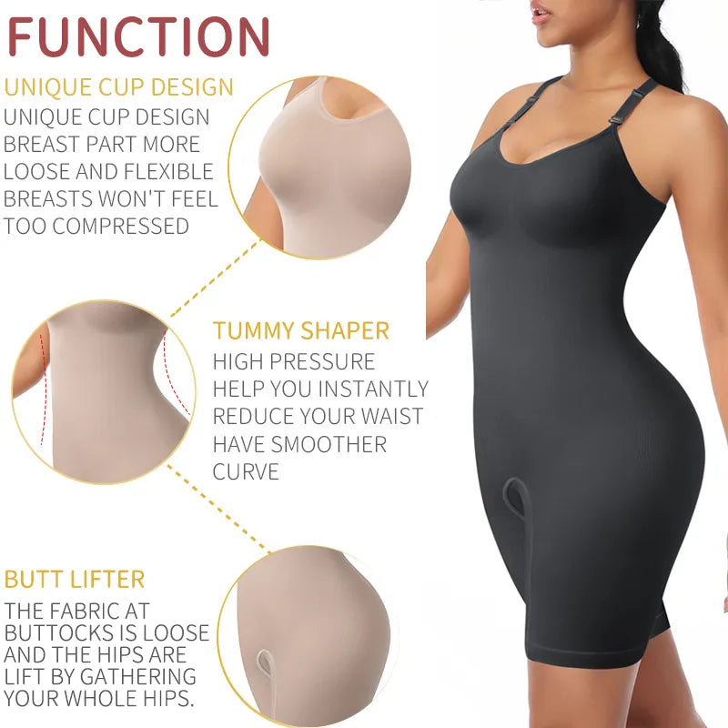 Women's Full Body Shaper Tummy Control Slimming Bodysuit