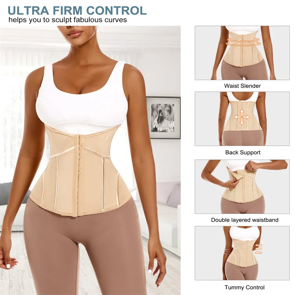 MISTHIN Corset Waist Trainer Body Shaper for Women | Slimming Sheath, Postpartum Girdle, Abdomen Control