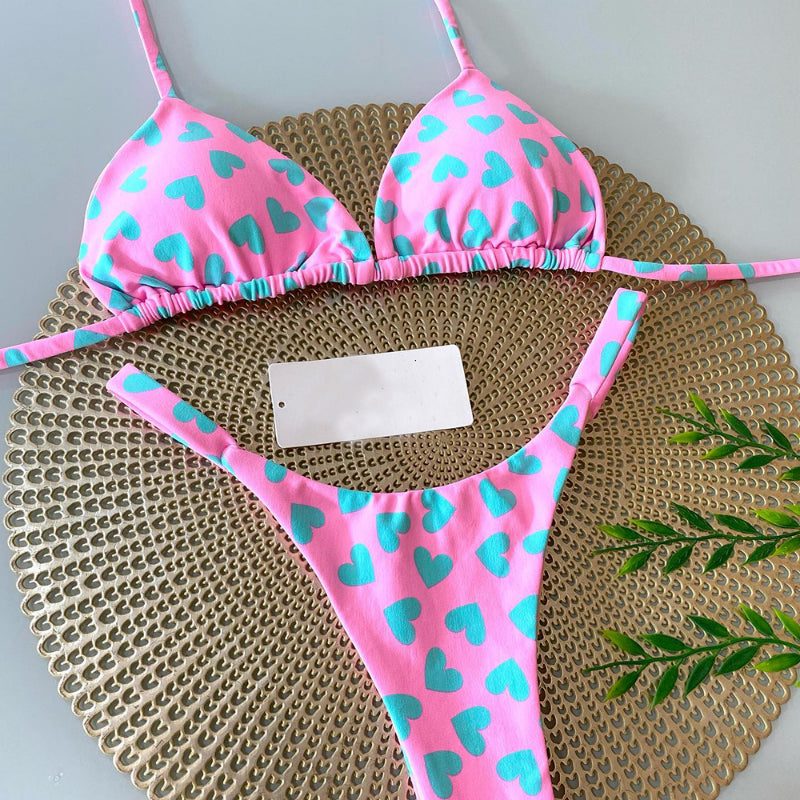 Leopard Print Bikini String Swimming Suit Beach Wear