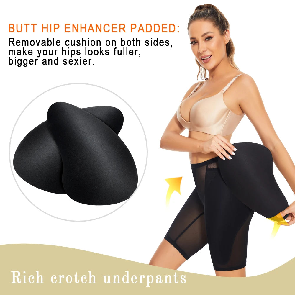 Women's Body Shaper Hip Enhancer Panties with Pads - Shapewear