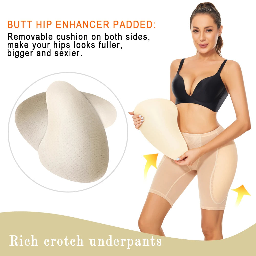 Women's Body Shaper Hip Enhancer Panties with Pads - Shapewear