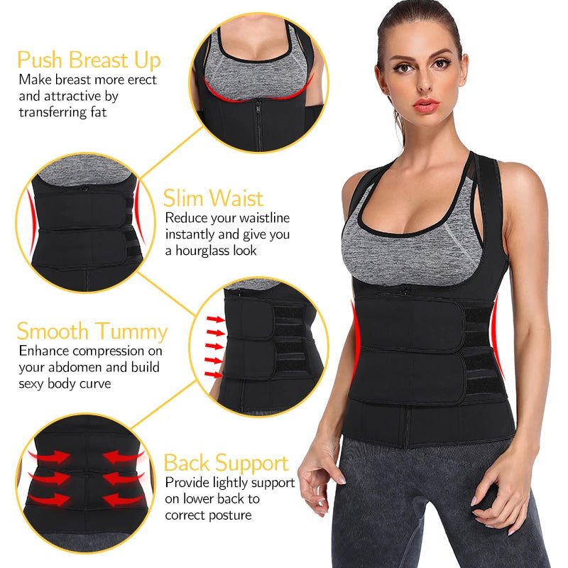 Sweat Waist Trainer Vest Slimming Corsets