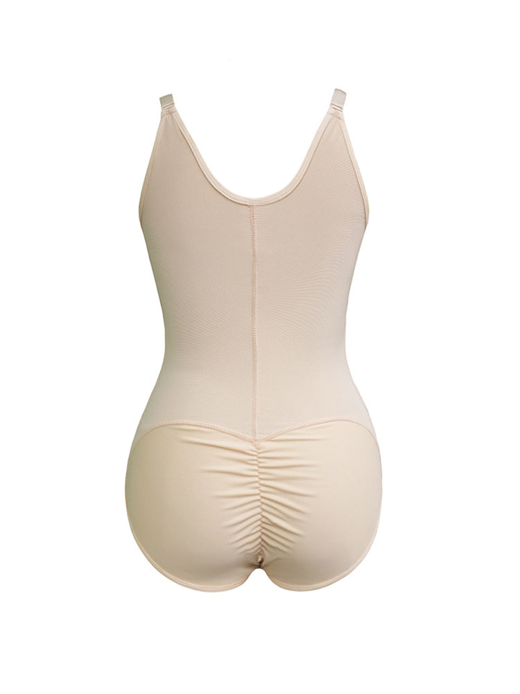 Women's Plus Size Front Zipper Tummy Control Body Shapewear