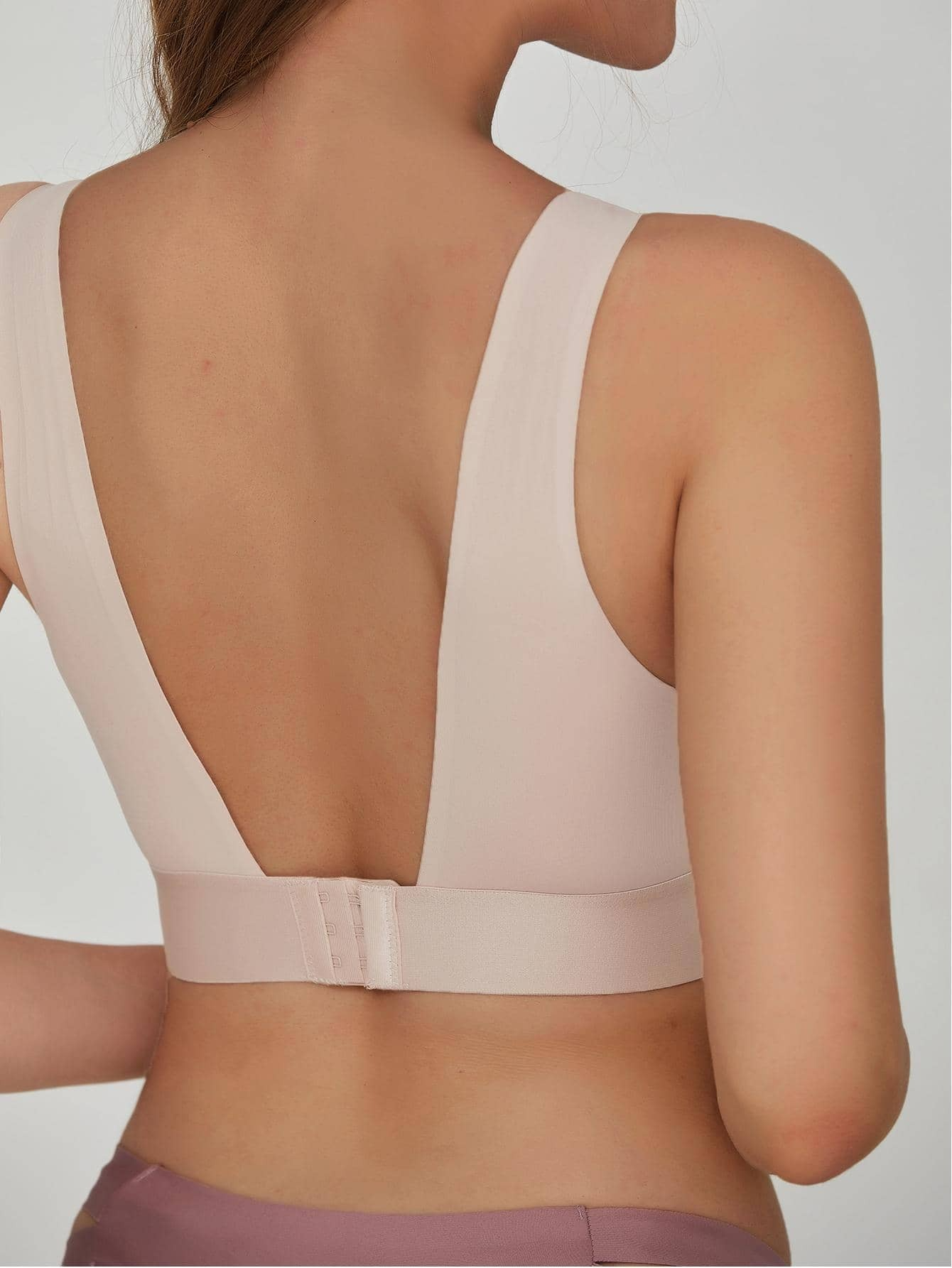 Seamless Push Up Wireless Sports Bralette With Removable Pads Women's bras Beige