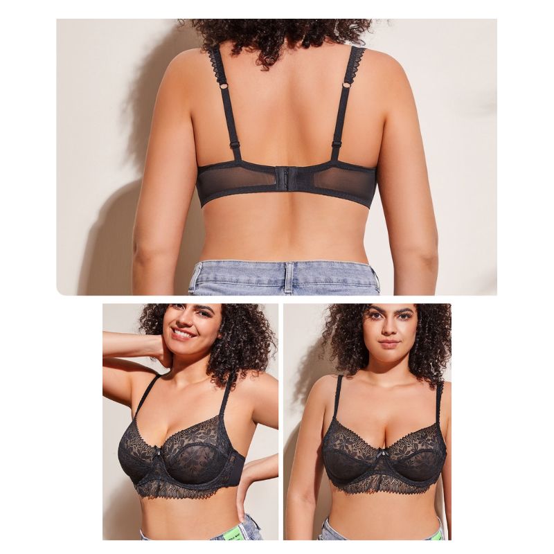 Ultra Thin Lace Full Cup Bra
