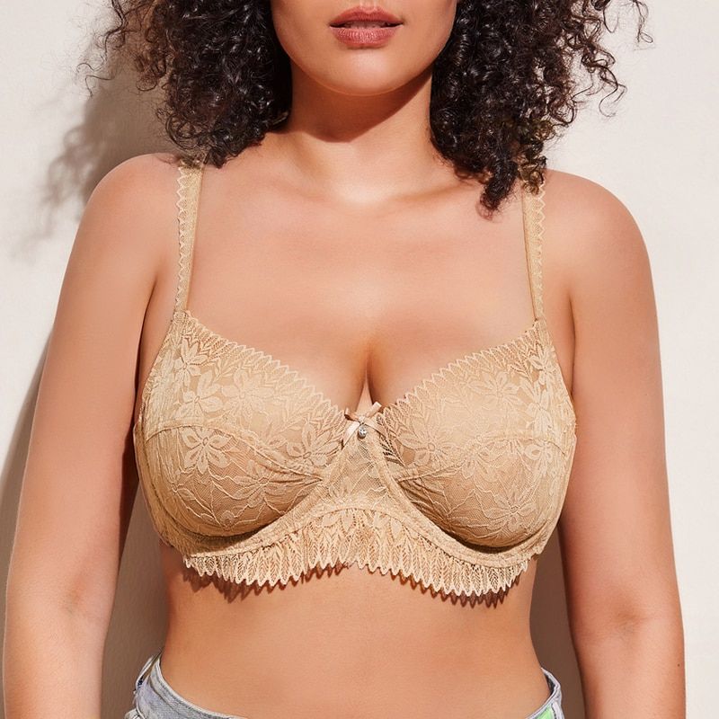 Ultra Thin Lace Full Cup Bra