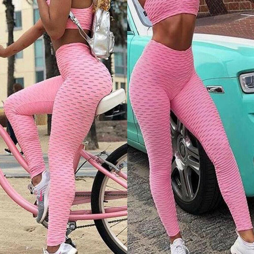 Anti-Cellulite High Waisted Textured Leggings